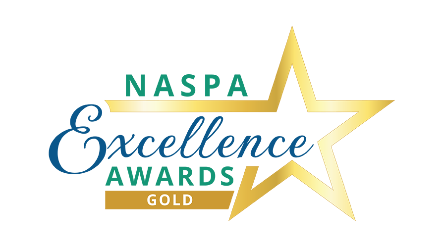 NASPA Excellence Award Gold logo